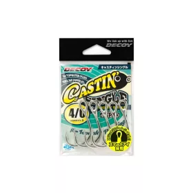   Decoy JS-5 Castin Single #5/0 Füles Szakállas Egyágú Ragadozóhalas Horog 4db
