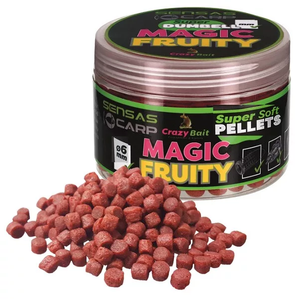 Sensas Super Soft Magic Fruity 6mm Peletă pentru cârlig 60gr