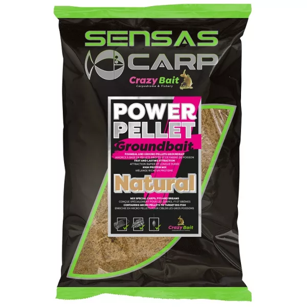 Sensas UK Power Pellet Plus Natural Momeală 2kg
