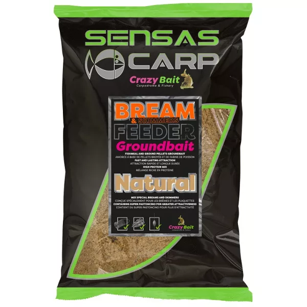 Sensas UK Bream Feeder Natural Momeală 2kg