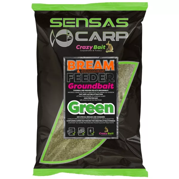 Sensas UK Bream Feeder Green Momeală 2kg