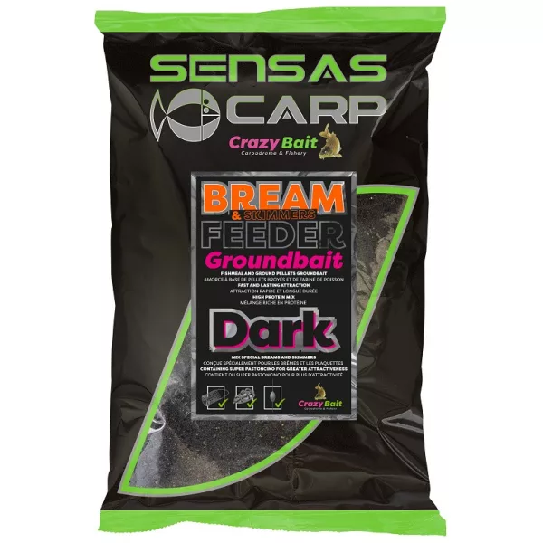 Sensas UK Bream Feeder Dark Momeală 2kg