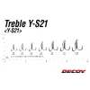 Decoy Y-S21 Standard #8 Füles Szakállas Háromágú Horog 6db