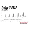 Decoy Fiber Teaser FB-5 #8 Füles Szakállas Háromágú Horog 2db