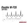 Decoy W-F35 #1 Füles Szakállas Kétágú Horog 4db