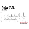 Decoy Y-S81 Super Heavy Duty #1 Füles Szakállas Háromágú Horog 6db