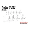 Decoy Y-S22 Multi Purpose #1 Füles Szakállas Háromágú Horog 5db