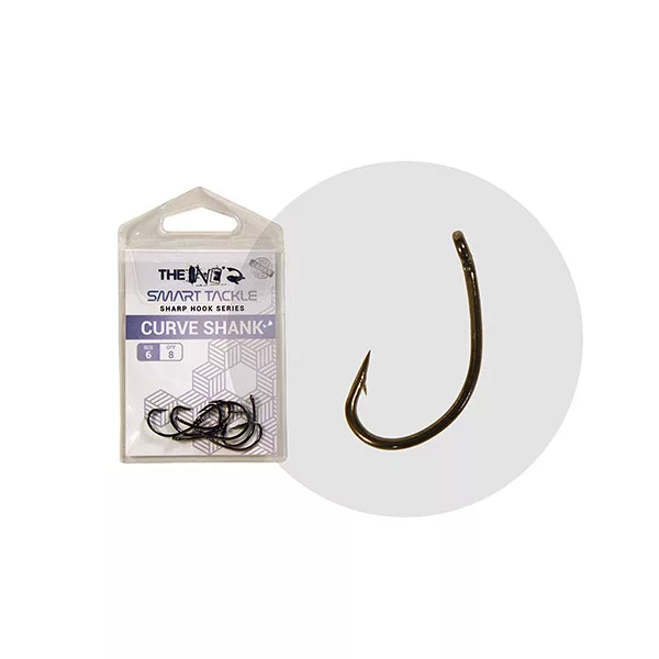The One 8245Bd Curve Shank 8 Cârlig de Crap Negru Nichel Cu Ochet, Cu Barbă 8buc