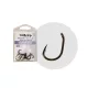 The One 8005 Curve Eye 4 Cârlig de Crap Negru Nichel Cu Ochet, Cu Barbă 8buc