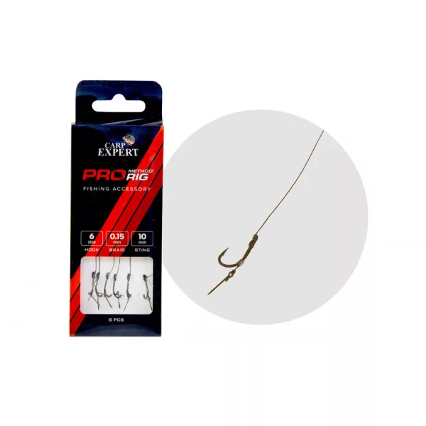 Carp Expert Pro Method Feeder Forfac cu spin pentru momeală 6 6buc