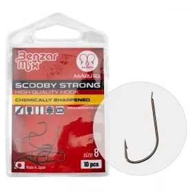   CÂRLIG BENZÁR SCOOBY STRONG 12 10BUC/PACHET - Cârlig pentru plătică - Cârlig cu barbă, Cârlig cu paletă