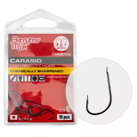   CÂRLIG BENZÁR CARASIO 10 10BUC/PACHET - Cârlig pentru plătică - Cârlig cu barbă, Cârlig cu paletă