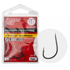   Cârlig BENZÁR FEEDER UNIVERSAL 8 8BUC/PACHET - Cârlig de feeder - Cârlig cu barbă, Cârlig cu paletă