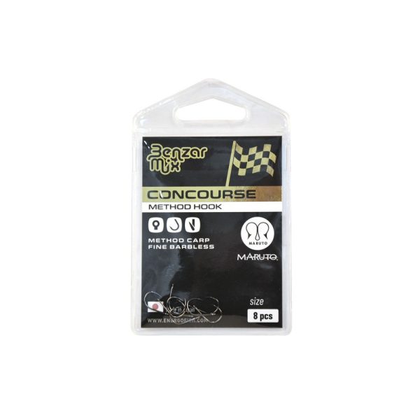 Benzár Concourse Method Carp Fine Barbless Cârlig 12