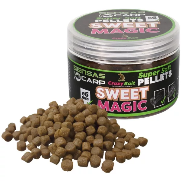 Sensas Super Soft Sweet Magic 6mm Pelete pentru cârlig 60gr