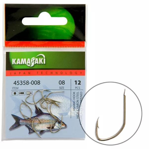 Kamasaki Carbon Cârlig P890Br Nr 08 Ambalat