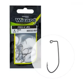   Wizard Pro-V Jig Cârlig offset de spinning cu ochet și barbă 1