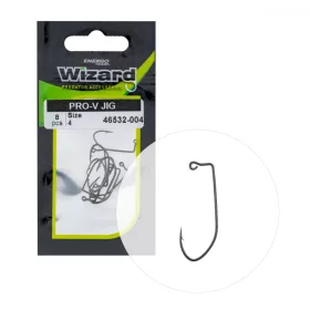   Wizard Pro-V Jig Cârlig offset de spinning cu ochi și barbă 4