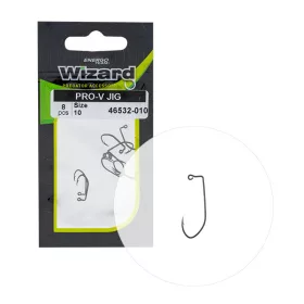   Wizard Pro-V Jig Cârlig offset de spinning cu ochet și barbă 1/0