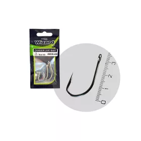   Wizard Zander Live Bait Pro Cârlig cu ochi și barbă 5/0 pentru șalău