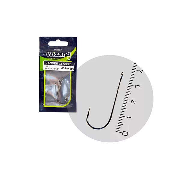 Wizard Zander Classic Pro, cu ochet și barbă, 3/0, cârlig de șalău