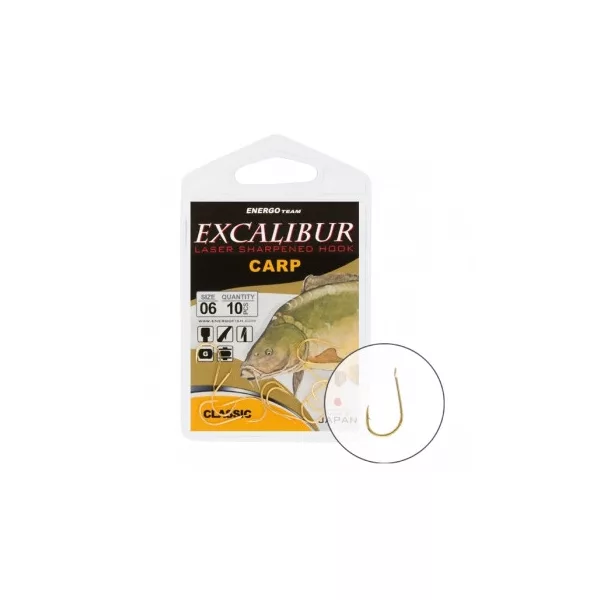 Excalibur Cârlig Crap Clasic Aur 1