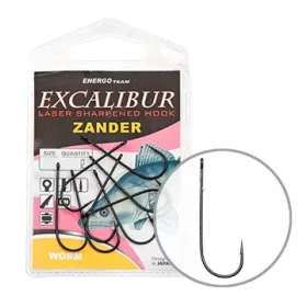 Cârlig Excalibur Zander Worm 4/0