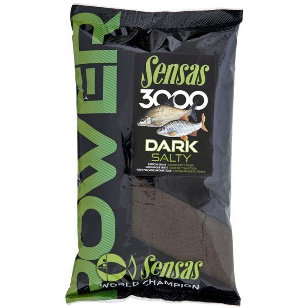 Sensas 3000 Power Dark Salty Nadă 1kg