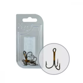 Wizard Grizzly 974M-8 2X Cârlig Triplu Bronz 5Buc/Pachet