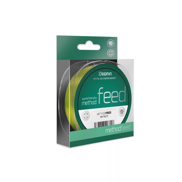 Delphin METHOD FEED 1000m/galben 0,18mm 6,6lbs