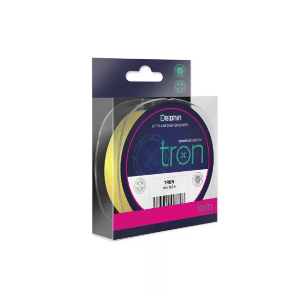 Delphin TRON galben fluo / 1000m 0,06mm 6lbs