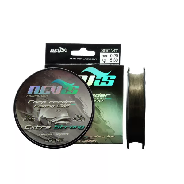 Nevis Carp Feeder 150m 0.18mm Fir monofilament-Verde
