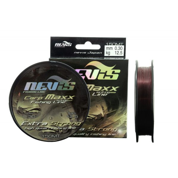 Nevis Carp Maxx 150m 0.35mm Fir principal monofilament-Maro