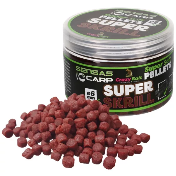 Sensas Super Soft Super Krill 4mm Pelete pentru cârlig 60gr