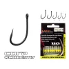 Carp Academy Teflon Hook XS-1 Negru 2 10buc/pachet Cu ochet Cu barbă Cârlig de boilies