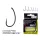 Carp Academy Teflon Hook XS-3 Negru 8 10buc/pachet Cu ochet Cu barbă Cârlig de boilies