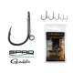 Carp Academy Teflon Hook XS-5 Negru 8 10buc/pachet Cu ochet Cu barbă Cârlig de boilies