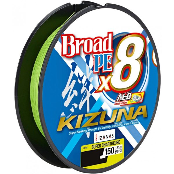 OWNER Kizuna X8 Chartreuse 135m  0,15mm  Fir împletit pentru spinning