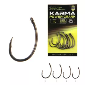   Carp Academy Karma Power Crank 4 Cu ochet, Cu barbă Cârlig 10buc