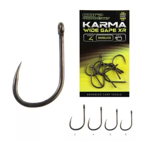   Carp Academy Karma Wide Gape XR 4 Cârlig cu ochi, fără barbă 10buc