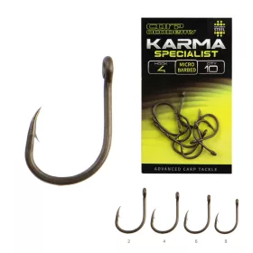   Carp Academy Karma Specialist-X 6 Cârlig cu ochi, cu barbă 10buc