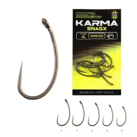   Carp Academy Karma SnagX 4 Ochi, Fără Barbă Cârlig 10 buc