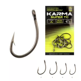 Karma Super TC 6 Füles, Szakállas Bojlis Horog 10db