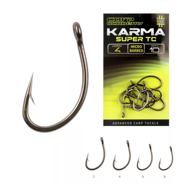 Karma Super TC 2 Füles, Szakállas Bojlis Horog 10db