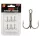 Reiva Treble Hook TR-19 Negru 6 6 bucăți/pachet Cu ochi Cu barbă Cârlig pentru pești răpitori