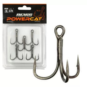   Reiva Treble Hook TR-19 Negru 12 6 bucăți/pachet Cu ochi Cu barbă Cârlig pentru pești răpitori