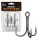 Nevis Powercat Treble Hook TR-21 Negru 2/0 5buc/pachet Cârlig cu ochi, cu barbă pentru pești răpitori