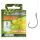Nevis 12 Cu barbă, Cu ochet 40cm 0,20mm Cârlig pre-legat monofilament pentru crap 10 buc