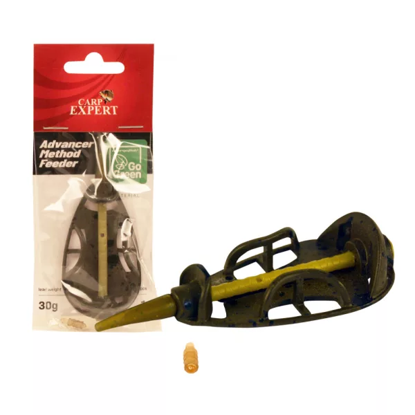 Carp Expert Advancer Method Feeder 30gr Go green Aliaj de Zinc Coș Metodă