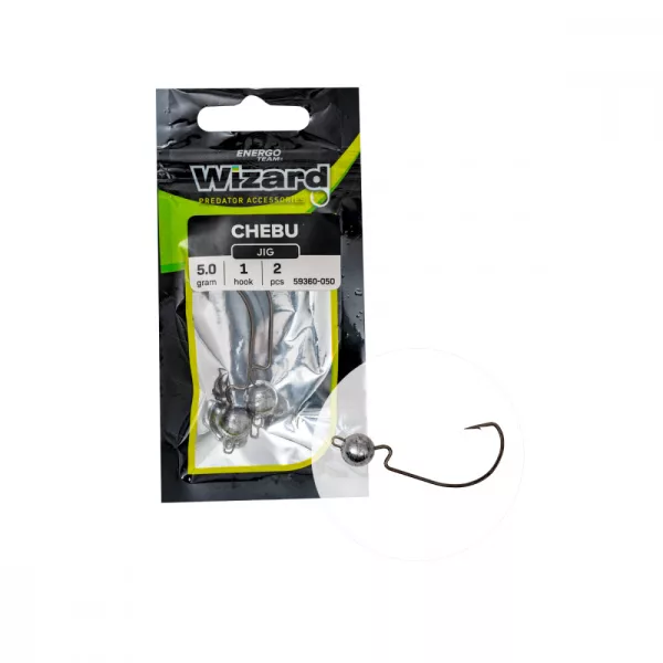 Wizard Chebu Jig Cap 3.5G 1 2Pcs/Bag